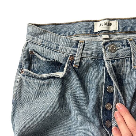 AGOLDE Lana Mid Rise Straight Jena Sway Wash - Picture 10 of 10